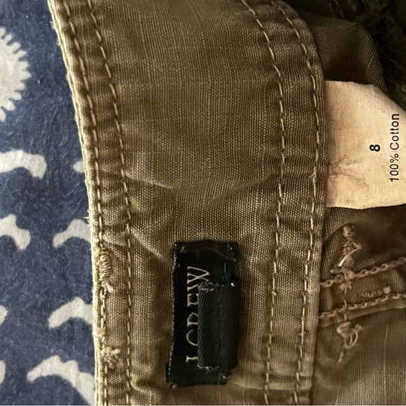 vintage 90s Y2K j. crew green label low-rise wide leg khaki workwear style pants - Picture 10 of 11